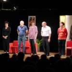 “LES HOMMES PRÉFÈRENT MENTIR” : Sabelline, Shahnaz, Christian, Séverine, Bernard, Bernadette et Patrice et le 12 avril 2014 à LA MAL